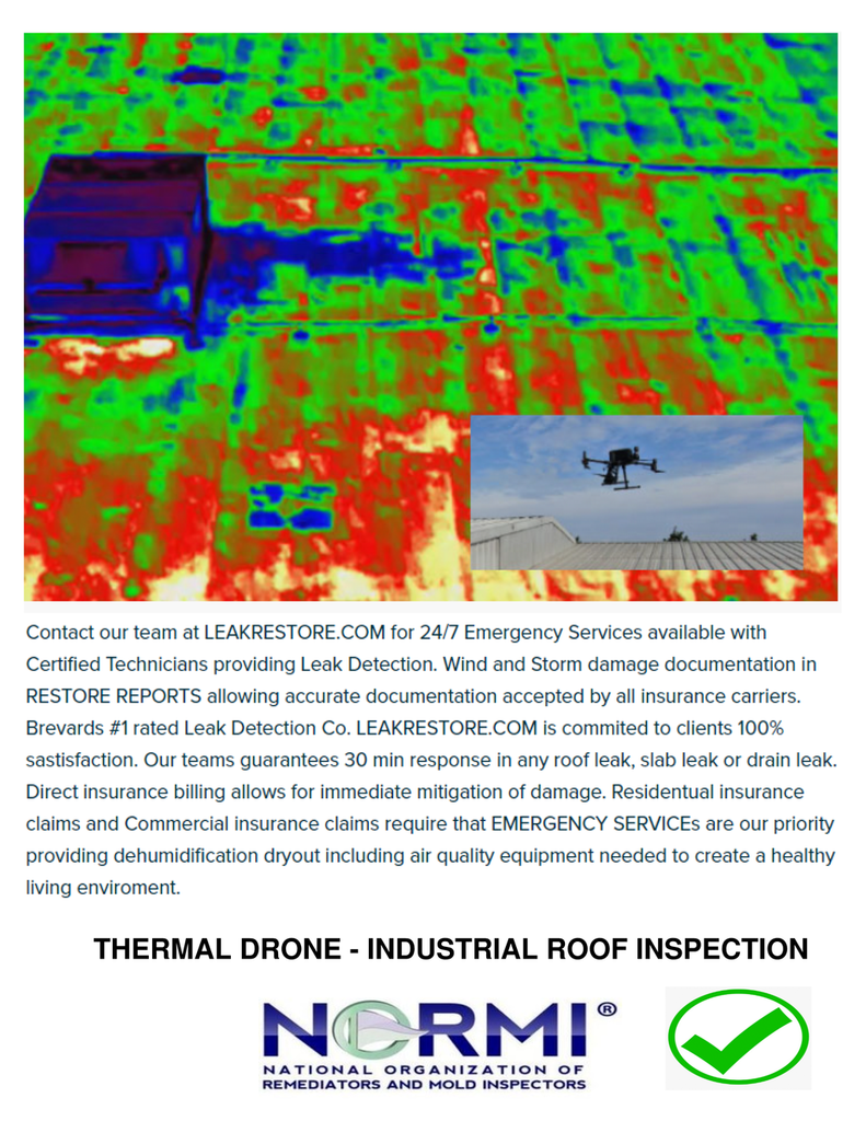 COMMERCIAL FAILURE ONLY VIEWABLE USING LEAKRESTORE.COMs THERMAL P.I.P. DRONING SYSTEM